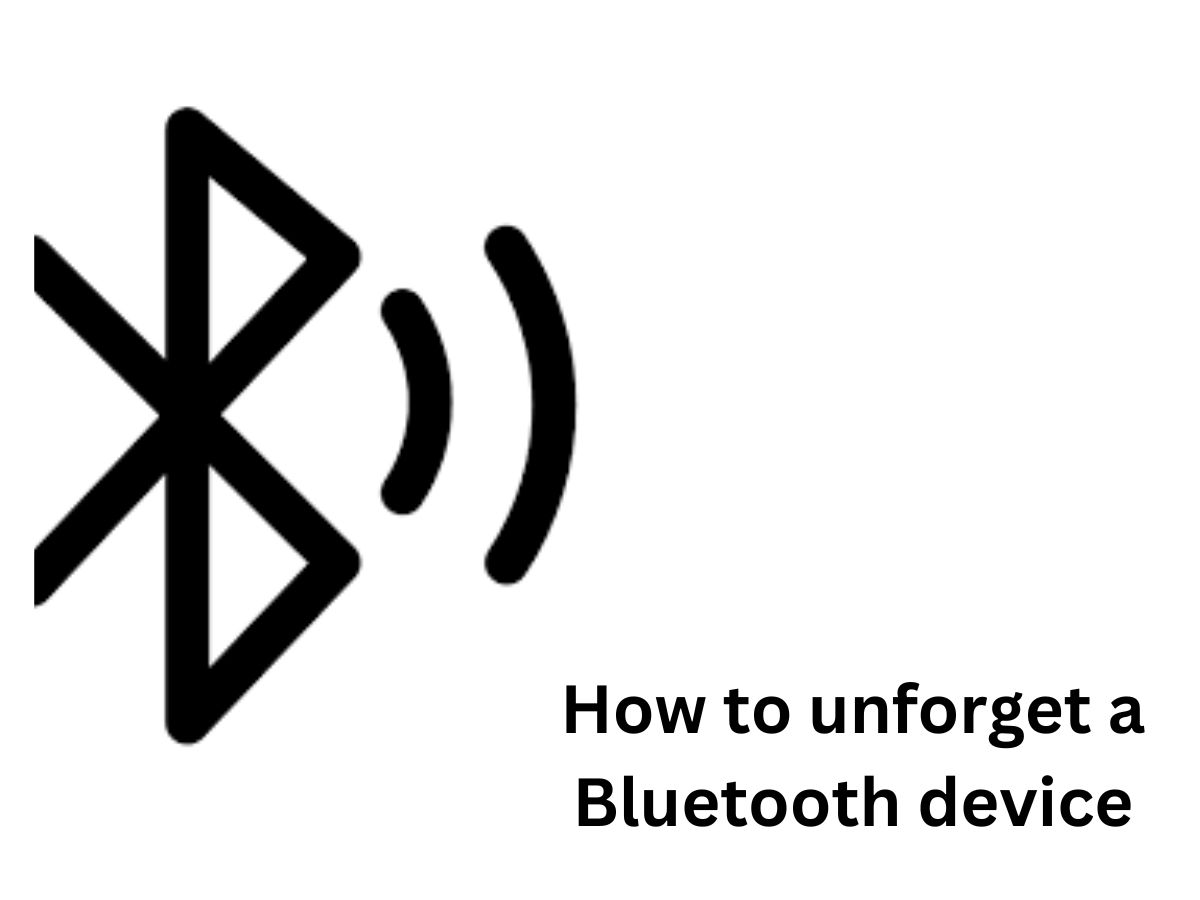 How to unforget a Bluetooth device